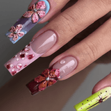 FLEURS PASTELS - Faux ongles réutilisable - Madame Lovely - Madame Lovely