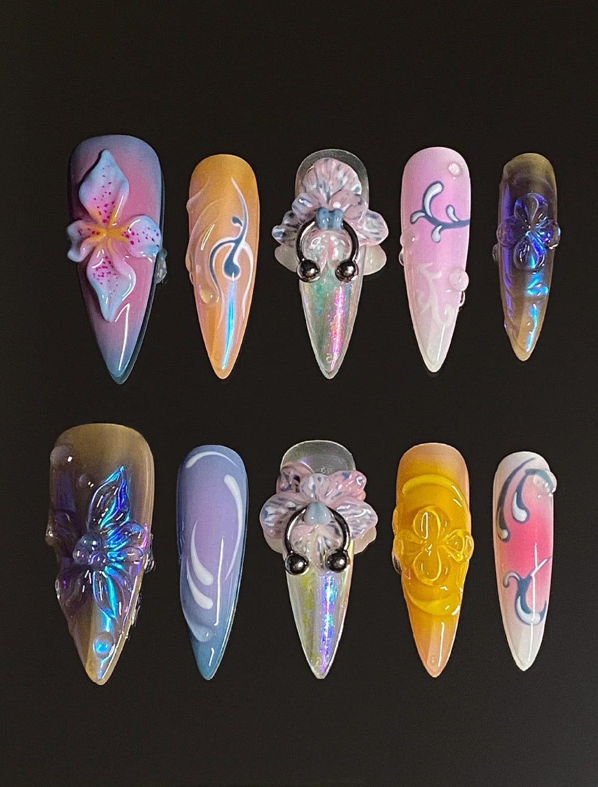 MAGIC GARDEN - Faux ongles réutilisable - Madame Lovely - Madame Lovely