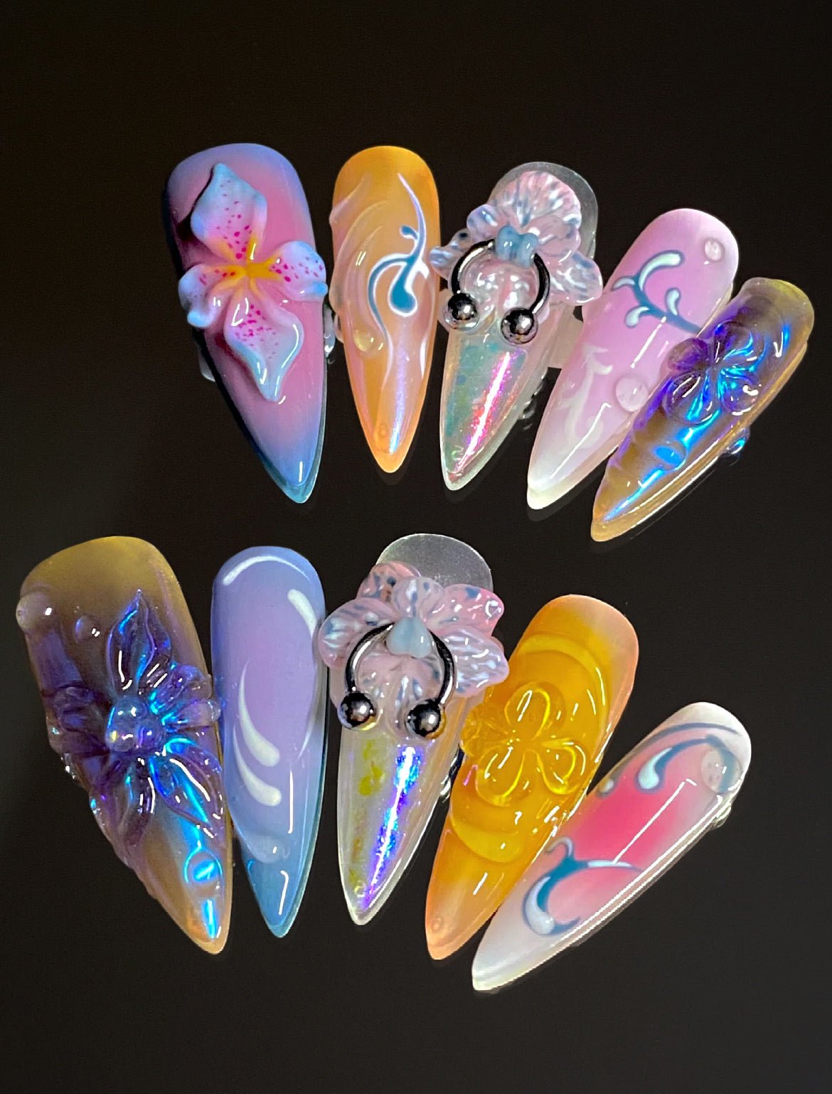 MAGIC GARDEN - Faux ongles réutilisable - Madame Lovely - Madame Lovely