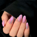 PINK WAVES - Faux ongles réutilisable - Madame Lovely - Madame Lovely