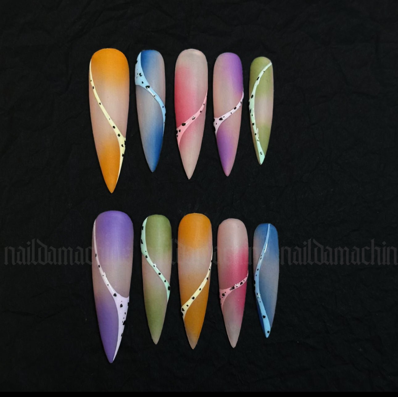 Sunset vibes - Faux ongles réutilisables - Madame Lovely - Madame Lovely